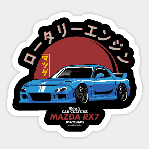 mazda rx7 Sticker by rclndsgn